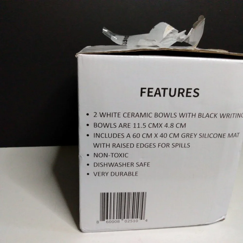 Sniffs & Wags ceramic pet bowls SILACONE TRY NOT INCLUDED.